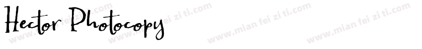Hector Photocopy字体转换